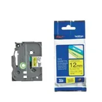 CINTA LAMINADA BROTHER TZE631 12MM x 8M AMARILLO/NEGRO