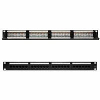 PANEL DE PARCHEO NANOCABLE 24 PUERTOS RJ45 CAT.6 UTP 19"