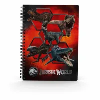 LIBRETA EFECTO 3D CARNIVOROUS JURASSIC WORLD