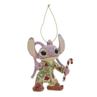 ADORNO ARBOL DE NAVIDAD ENESCO DISNEY STITCH - ANGEL PIJAMA NAVIDEÑO
