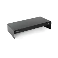 ELEVADOR SOPORTE DE MONITOR TOOQ METALICO NEGRO CON USB