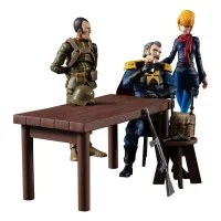 FIGURAS MEGAHOUSE G.M.G MOBILE SUIT GUNDAM PRINCIPALITY OF ZEON TEAM RAMBA RAL SET 