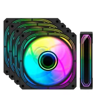 VENTILADOR CAJA COOLBOX INFINITY PRO ARGB 4 X 120MM