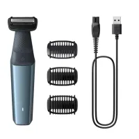 AFEITADORA CORPORAL PHILIPS BODYGROOM 3000 3 PEINES GUIA