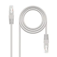 LATIGUILLO CABLE RED U/UTP CAT.5E RJ45 NANOCABLE 5M GRIS AWG24