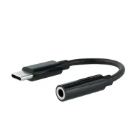 CABLE ADAPTADOR USB C A JACK 3.5MM NANOCABLE 0.11M/ MACHO-HEMBRA/ NEGRO