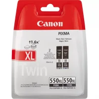 PACK CARTUCHO TINTA CANON PGI-550XL NEGRO 2 UDS