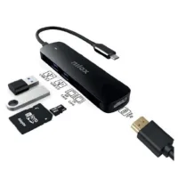 DOCK NILOX 1 X USB TIPO C / 2 X USB 3.0 / SD / MICRO SD SALIDA USB TIPO C
