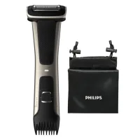 Cortapelos Corporal Philips Bodygroom 7000 Negro 5 Posiciones   Peine Guia  3 - 11mm   Recorta   Afeita   Ducha