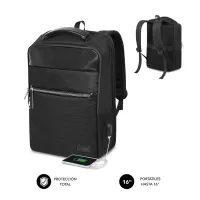 MOCHILA SUBBLIM BUSINESS V2 AP PARA PORTATIL 16" NEGRO