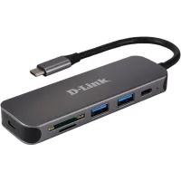 HUB D-LINK USB TIPO C 6 EN 1