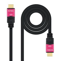 CABLE HDMI 2.0 NANOCABLE 4K 25M/ MACHO-MACHO/ NEGRO