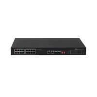 SWITCH DAHUA DH-PFS3218-16ET-135 POE 16 PUERTOS GIGABIT ETHERNET 2 PUERTOS SFP