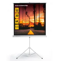 Pantalla trípode proyección 80"