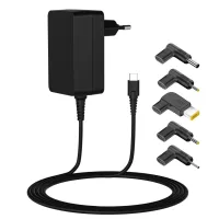 CARGADOR PORTATIL UNIVERSAL LEOTEC 45W USB TIPO C 5 EN 1