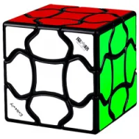 CUBO DE RUBIK QIYI FLUFFY 3X3 BORDES NEGROS
