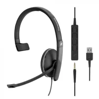 AURICULARES EPOS SENNHEISER SC 135 JACK 3.5MM USB MICROFONO NEGRO