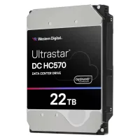DISCO DURO INTERNO HDD WD WESTERN DIGITAL ULTRASTAR DC HC570 22TB 3.5" SAS 7200RPM 512MB