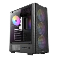 CAJA ORDENADOR GAMING ANTEC VX-320 ATX ARGB CRISTAL TEMPLADO NEGRA