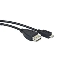 CABLE USB LANBERG MICRO M A USB TIPO A F 2.0 OTG NEGRO 15CM OEM