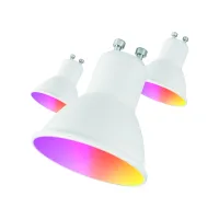 BOMBILLA MUVIT IO GU10 5.5W RGB PACK 3 UNIDADES