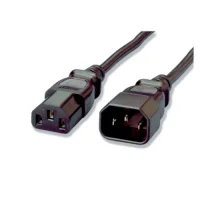 CABLE EXTENSOR DE ALIMENTACION EQUIP C14 A C13 MACHO / HEMBRA 1.8M 