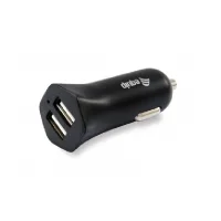 CARGADOR EQUIP LIFE 5V 2xUSB  PARA COCHE 12 / 24V 2.4A 12W