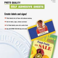 PAPEL EPSON AUTOADHESIVO ESPECIAL HQ  A4/ 10 HOJAS