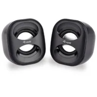  ALTAVOCES 2.0 EQUIP LIFE MINI 6W RMS COLOR NEGRO JACK 3.5" ALIMETANCION USB 