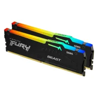 MEMORIA RAM DDR5 16GB 2X8GB KINGSTON / 5200MHZ / PC5 41600 / FURY BEAST RGB / CL40 / 1.25V