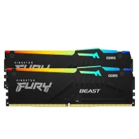 MEMORIA RAM DDR5 16GB 2 X 8GB KINGSTON / 5600 MHZ / PC5-44800 / FURY BEAST RGB / CL40 / 1.25V