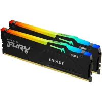 MEMORIA RAM DDR5 16GB 2 X 8GB KINGSTON / 6000 MHZ / PC5-48000 / FURY BEAST EX RGB / CL36 / 1.25V