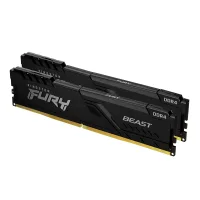 MEMORIA RAM DDR4 16GB 2X8GB KINGSTON HIPERX FURY BLAK GAMING / 3200 MHZ / PC4-25600 / CL16 DIMM