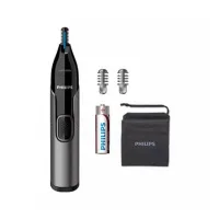 CORTAPELOS PHILIPS + NARICERO NT3650/16 NEGRO 2PEINES/ CUCHILLA LAVABLE/ DUCHA/ RECORTADOR/ PILA AA
