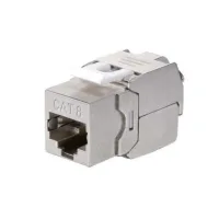 KIT 8 UDS EQUIP CONECTOR HEMBRA RJ45 FTP CAT 8.1 PANEL KEYSTONE