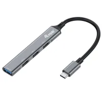 HUB USB TIPO C EQUIP LIFE 1 X USB TIPO C / 3 X USB 2.0 / ALUMINIO