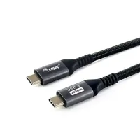 CABLE USB TIPO C EQUIP USB 4 GEN 3x2 PD 240W 8K 60Hz 40Gbps 1.2M NEGRO