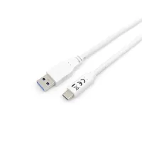 CABLE USB TIPO C A USB 3.2 EQUIP MACHO-MACHO 1M BLANCO