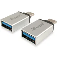 KIT DE ADAPTADORES EQUIP USB TIPO C A USB TIPO A MACHO-HEMBRA