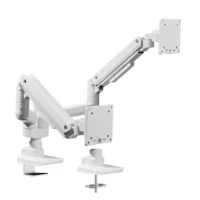 SOPORTE MESA EQUIP VESA HASTA 35" 100X100 MAX 20KG DOBLE PANTALLA BLANCO