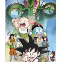 POSTER 3D 38X58CM SHENRON AND HEROES DRAGON BALL