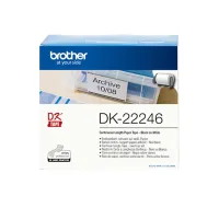 ETIQUETAS CINTA CONTINUA BROTHER DK-22246 PAPEL BLANCO