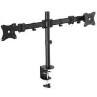 SOPORTE DOBLE PANTALLA EQUIP 13" - 27" INCLINABLE GIRATORIO 360º MAX 8 KG VESA MAX 100X100