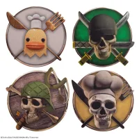 SET 4 POSAVASOS CINEREPLICAS ONE PIECE #2