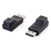 ADAPTADOR DISPLAYPORT A MINI DP EQUIP MACHO-HEMBRA / NEGRO