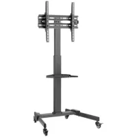 SOPORTE SUELO CON RUEDAS TV EQUIP VESA HASTA 55" 400X400 MAX 35KG