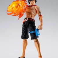 FIGURA TAMASHII NATIONA S.H. FIGUARTS ONE PIECE PORTGAS.D.ACE - MARINEFORD -