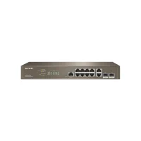 SWITCH 12 PUERTOS IPCOM TEG5312F 10 PUERTOS GIGABIT ETHETNET 2 PUERTOS SFP GESTIONABLE L3