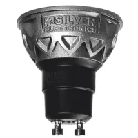 BOMBILLA LED PRO SILVER ELECTRONICS DICROICA 5W=60W/ GU10/ 3000K/ 38º/ 470 lm/ LUZ CALIDA/ A+