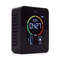 DETECTOR DE CALIDAD DEL AIRE EWENT EW2420 TERMOMETRO AMBIENTAL Y MEDIDOR DE HUMEDAD